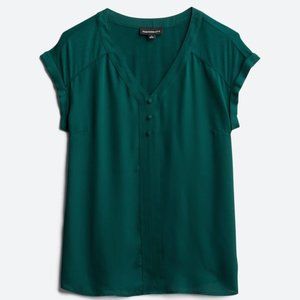 FORTUNE + IVY Helina Mixed Material Blouse